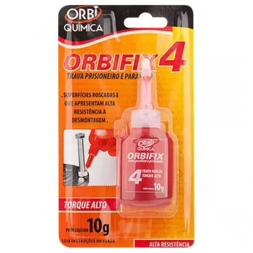 Trava Parafusos e Prisioneiro 10g Vermelho - Orbi Química Orbi-4
