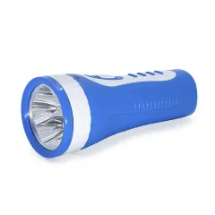 Lanterna LED 5 LEDs Recarregável Azul - DP-1906 Lanterna LED 5 LEDs Recarregável Azul - DP-1906