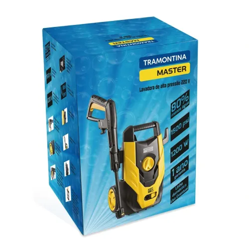 Lavadora de Alta Pressão Uso Eventual com Mangueira 3 m Jato Regulável 1200 W 1500 psi 127 V - Tramontina 42546012
