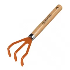 Ancinho Metálico com 3 Dentes e Cabo de Madeira para Jardinagem - Tramontina 77909001 Ancinho Metálico com 3 Dentes e Cabo de Madeira para Jardinagem - Tramontina 77909001