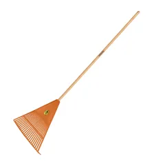 Vassoura com 22 Dentes em Polipropileno Laranja com Cabo de Madeira 120 cm - Tramontina 77850721 Vassoura com 22 Dentes em Polipropileno Laranja com Cabo de Madeira 120 cm - Tramontina 77850721