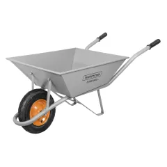 Carrinho de Mão Caçamba Extraforte Metálica Cinza 65 L e Pneu com Câmara - Tramontina 77714435 Carrinho de Mão Caçamba Extraforte Metálica Cinza 65 L e Pneu com Câmara - Tramontina 77714435