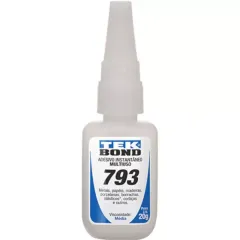 Adesivo Instantâneo 793 Incolor com Bico Anti-entupimento 20gr - Tekbond 10571002804 Adesivo Instantâneo 793 Incolor com Bico Anti-entupimento 20gr - Tekbond 10571002804