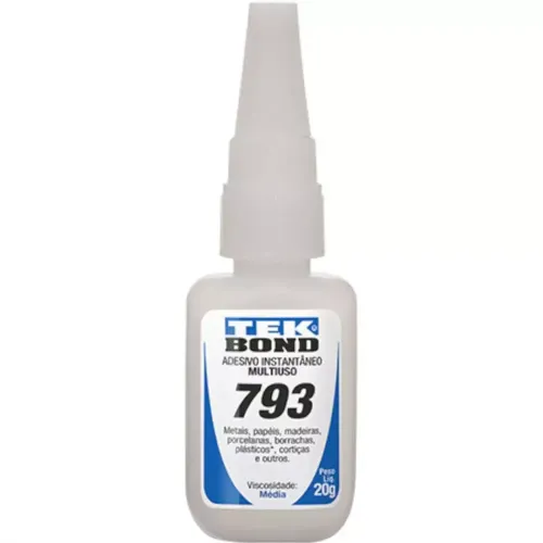 Adesivo Instantâneo 793 Incolor com Bico Anti-entupimento 20gr - Tekbond 10571002804