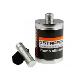 Prumo Cilíndrico para Pedreiro 500 gramas - Starfer 11078974 Prumo Cilíndrico para Pedreiro 500 gramas - Starfer 11078974