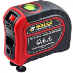 Trena 7 Metros com Nível e Laser - Schulz 920.1189-0 Trena 7 Metros com Nível e Laser - Schulz 920.1189-0