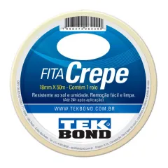 Fita Crepe 18MM x 50M - Tekbond 21111018500 Fita Crepe 18MM x 50M - Tekbond 21111018500