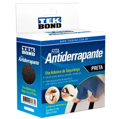 Fita Antiderrapante Preta 50mm x 5m - Tekbond 21161050501 Fita Antiderrapante Preta 50mm x 5m - Tekbond 21161050501