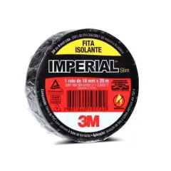 Fita Isolante Imperial Preta 18mm x 20m - 3M  Fita Isolante Imperial Preta 18mm x 20m - 3M
