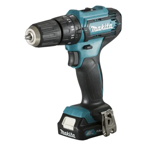 Parafusadeira/Furadeira de Impacto à Bateria 12V 1.5Ah com Carregador e Bateria - Makita HP333DWYX3