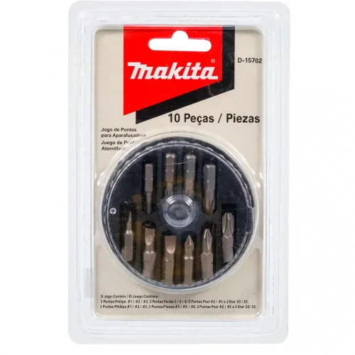 Jogo de Bits 25 MM com 10 peças - Makita D-15702
