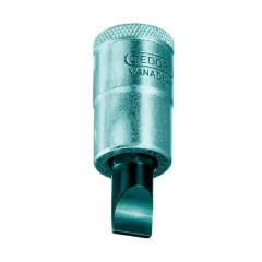Chave Soquete Fenda Simples Curta 2,5 MM Encaixe de 1/2 Chave Soquete Fenda Simples Curta 2,5 MM Encaixe de 1/2