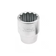 Soquete Estriado Curto 24 MM Encaixe de 3/4 Soquete Estriado Curto 24 MM Encaixe de 3/4