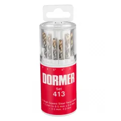 Jogo de Brocas HSS Titânio 13 Peças - Dormer A094413 Jogo de Brocas HSS Titânio 13 Peças - Dormer A094413