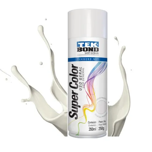 Tinta Spray Branco Brilhante 350Ml - Tekbond 23021006900