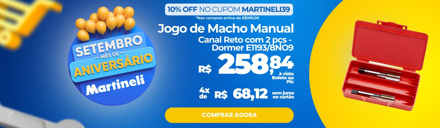 Jogo de Macho Manual Canal Reto DIN 5157 3/8