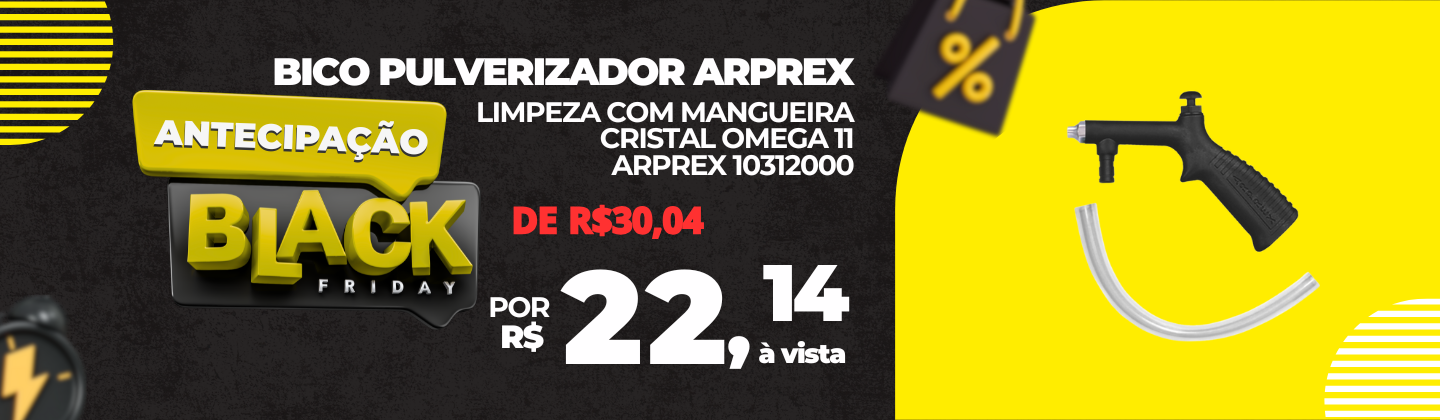 Bico Pulverizador para Limpeza com Mangueira Cristal Omega 11 - Arprex 10312000