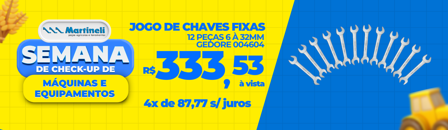 Jogo de Chaves Fixas 12 Peças 6 à 32 mm - Gedore 004604