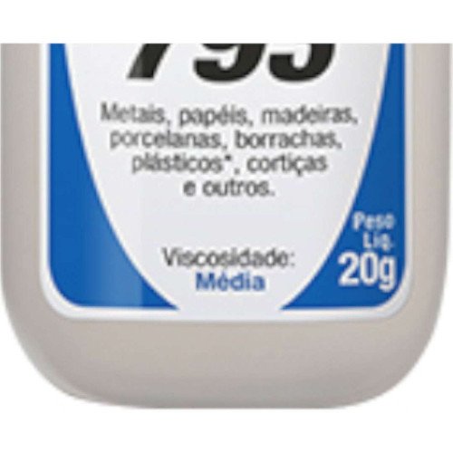 Adesivo Instantâneo 793 Incolor com Bico Anti-entupimento 20gr - Tekbond 10571002804