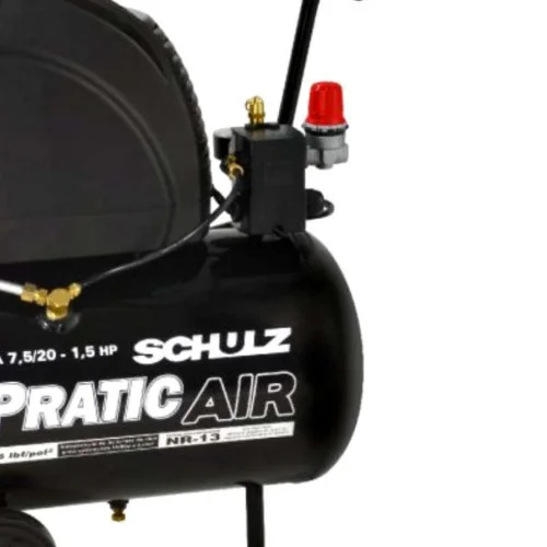 Compressor Ar CSA7,5/20 116LBS Pratic Air sem Óleo - Schulz 915.0310-0