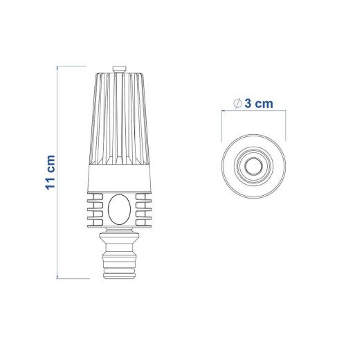 Esguicho para Engate Rápido com Jato Regulável - Tramontina 78515500