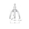 Mini Extrator com 2 Garras 25 - 70mm - Gedore 8562 - 2 | 040428 Mini Extrator com 2 Garras 25 - 70mm - Gedore 8562 - 2 | 040428