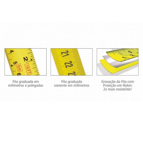 Trena de Bolso Exact 5 metros 16MM - Starrett KTX34-5ME-S