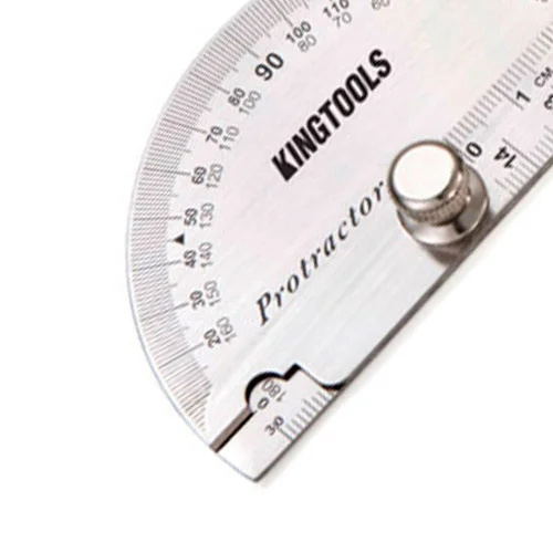 Transferidor de Grau Tipo Meia Lua 180 Graus - Kingtools 600.090