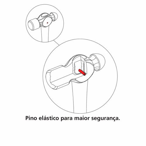Martelo Tipo Bola Cabo Tubular 300 gr - Tramontina PRO 40403012