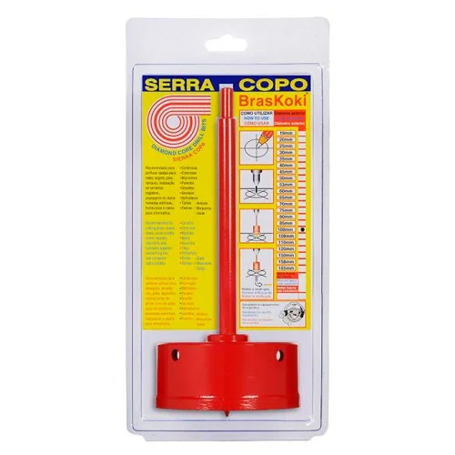 Serra Copo Diamantada 100 mm - BrasKoki 25.0900100