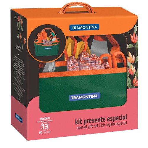 Conjunto para Jardinagem com Bolsa de Lona 13 Peças Tramontina 78124801