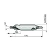 Broca de Centrar Aço Rápido DIN 333A 3,15 x 8,0mm - Dormer A2003.15X8.0