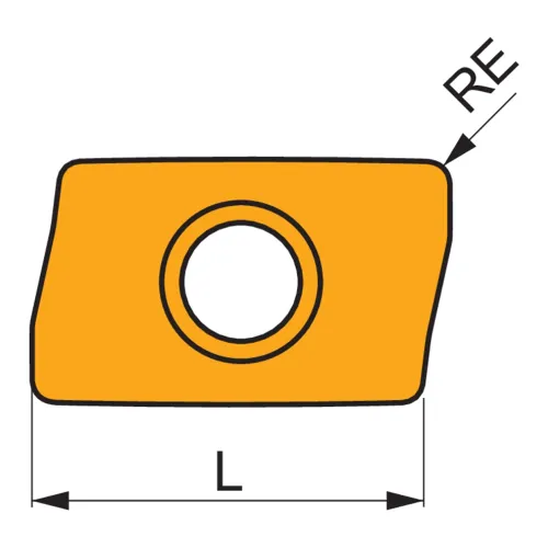 Inserto de Fresamento Face Única Paralelogramo 85° - Dormer Pramet ADMX 11T308SR-M:M8330