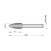 Lima Rotativa Árvore Arredondada 12,7 x 25mm - Dormer P84112.7X6.0 Lima Rotativa Árvore Arredondada 12,7 x 25mm - Dormer P84112.7X6.0