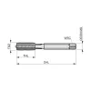 Macho Manual Canal Reto DIN 352 M4 x 0,70mm M Rosca Esquerda - Dormer E101M4NO3