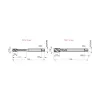 Macho Máquina Canal Helicoidal 45° DIN 376 M6 x 1 mm - Dormer EX00M6