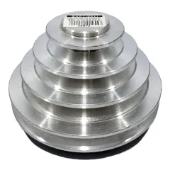 Polia de Aluminío Escalonada para Transmição 4 Canais de 65mm à 140mm - Alucal PAE65-140A1