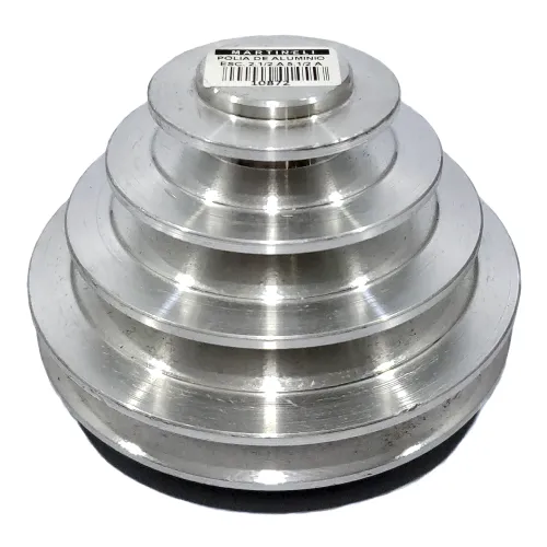Polia de Aluminío Escalonada para Transmição 4 Canais de 65mm à 140mm - Alucal PAE65-140A1