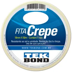 Fita Crepe ATB 18MM x 50MT - Tekbond 21111018500 Fita Crepe ATB 18MM x 50MT - Tekbond 21111018500