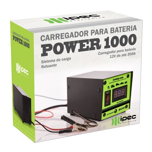 Carregador de Bateria Power 1000 14V 2A Bivolt - IPEC A2345
