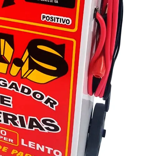 Carregador de Bateria Rápido/Lento 12V 50A com Auxiliar de Partida - J.T.S-003