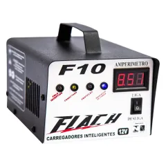 Carregador de Bateria 10A 14V Bivolt - Flach F10