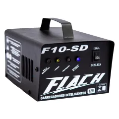 Carregador de Bateria 10A 14V Bivolt - Flach F10 SD