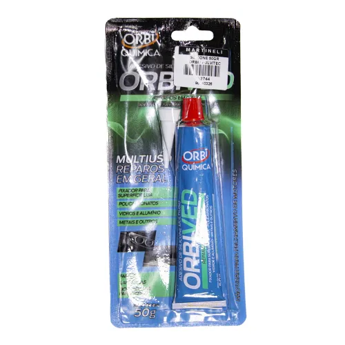Silicone Acético Multiuso 50 g - Orbi Química 5542 Silicone Acético Multiuso 50 g - Orbi Química 5542