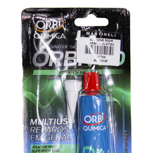 Silicone Acético Multiuso 50 g - Orbi Química 5542 Silicone Acético Multiuso 50 g - Orbi Química 5542