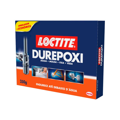 Massa Epoxi Cimento Cinza 250 g - Loctite Durepoxi 2087062