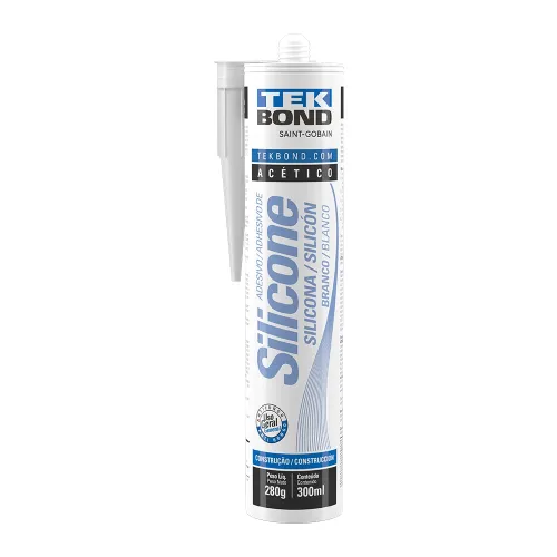 Adesivo de Silicone Acetico 280G Branco - Tekbond 22004002000 Adesivo de Silicone Acetico 280G Branco - Tekbond 22004002000