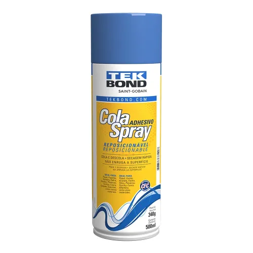 Cola Spray Reposicionavel 340G 500ML - Tekbond 21593006200