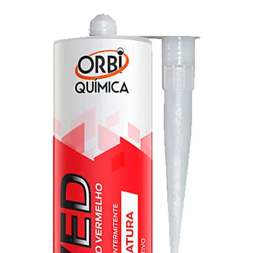 Silicone Acético para Motores de Alta Temperatura Vermelho 250g - Orbi Química 6413 Silicone Acético para Motores de Alta Temperatura Vermelho 250g - Orbi Química 6413