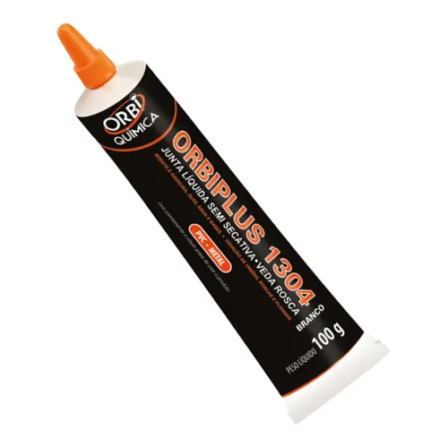 Junta Líquida Semi Secativa Veda Rosca Branca 100g - Orbi Química 1304 Junta Líquida Semi Secativa Veda Rosca Branca 100g - Orbi Química 1304